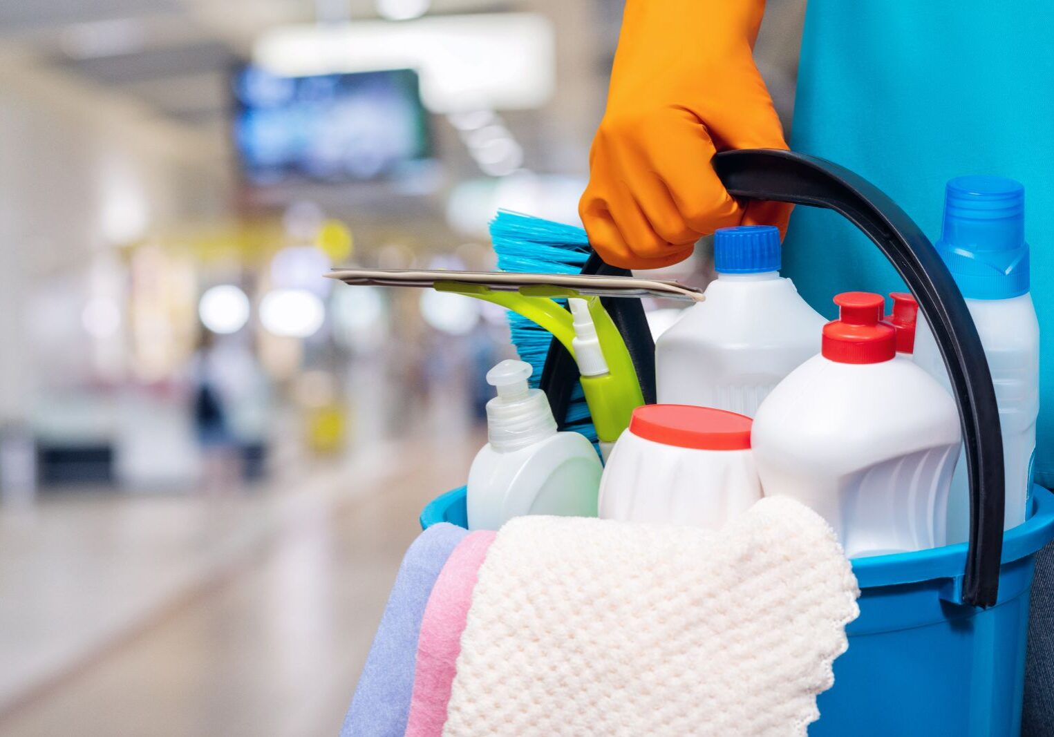 The concept of cleaning service The concept of cleaning service
